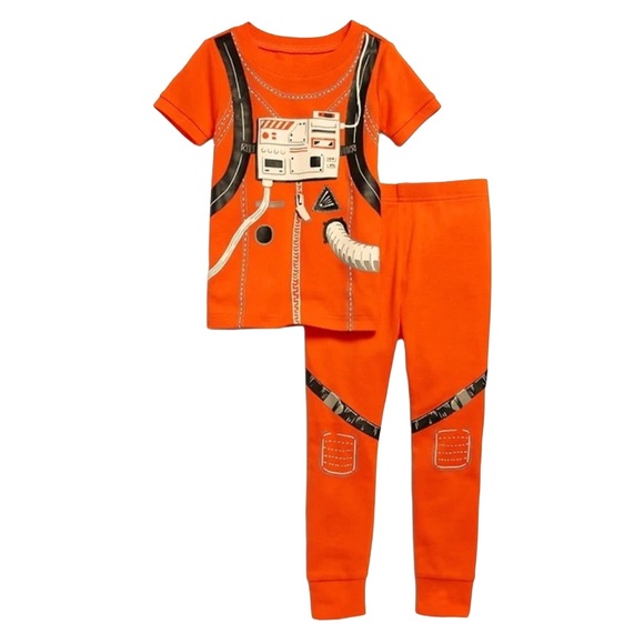 Old Navy Other - OLD NAVY ASTRONAUT PAJAMAS - ORANGE MULTI SIZES (NEW WITH TAGS) A13